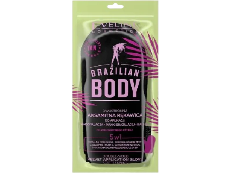 EVELINE COSMETICS Brazilian Body dwustronna aksamitna rękawica, rękawiczki