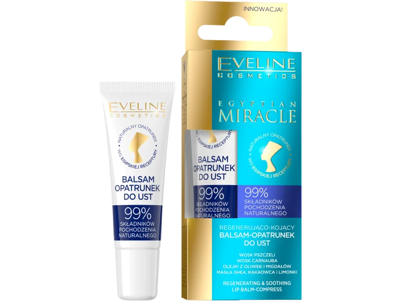 Eveline Cosmetics Egyptian Miracle regenerująco-kojący balsam-opatrunek do ust