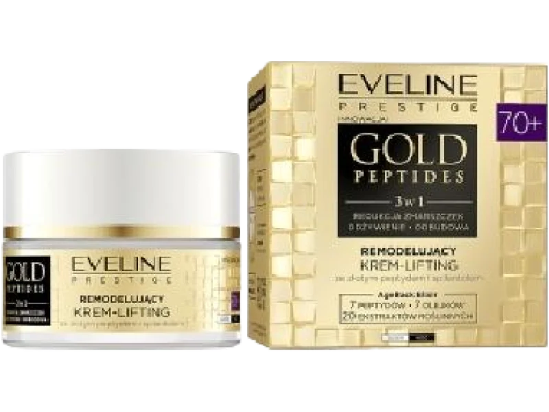 EVELINE COSMETICS Gold Peptides remodelujący krem-lifting 70+
