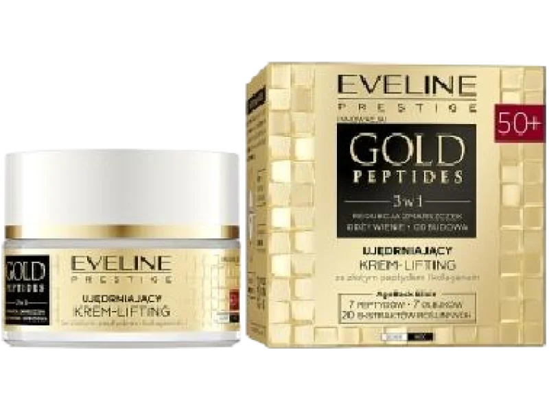 EVELINE COSMETICS Gold Peptides ujędrniający krem-lifting 50+