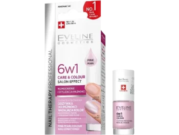 Zdjęcie produktu EVELINE COSMETICS Nail Therapy Professional skoncentrowana odżywka do paznokci nadająca kolor 6w1