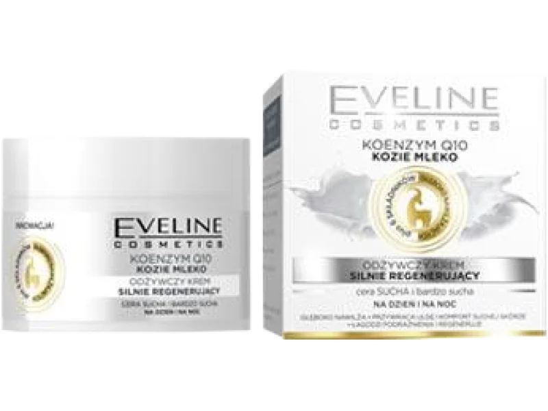 Eveline Cosmetics odżywczy krem silnie regenerujący koenzym Q10 + kozie mleko