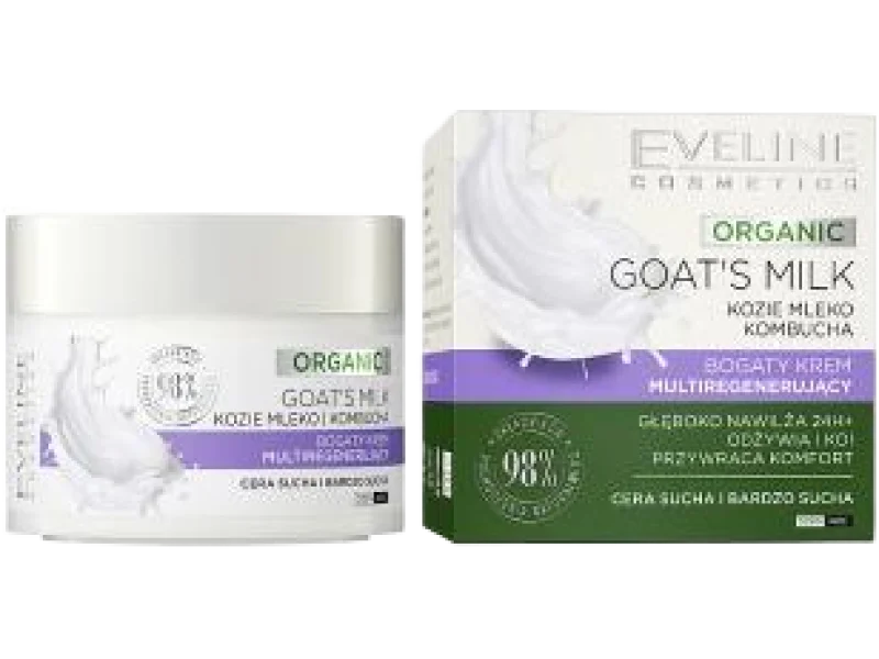 Eveline Cosmetics Organic Goat’s Milk bogaty krem multiregenerujący