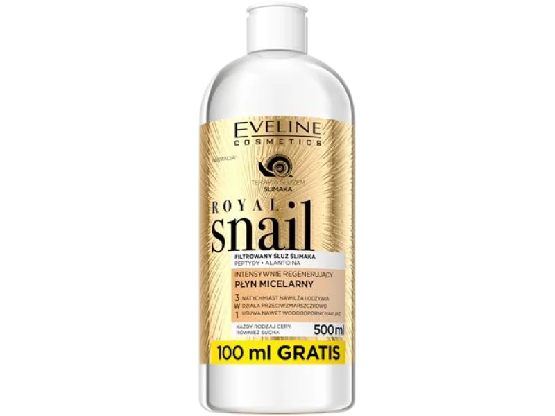 EVELINE COSMETICS ROYAL SNAIL Intensywnie regenerujący płyn micelarny 3w1