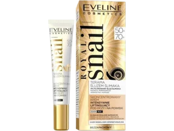 Zdjęcie produktu EVELINE COSMETICS ROYAL SNAIL skoncentrowany intensywnie liftingujący pod oczy i na powieki 50+ – 70+, krem