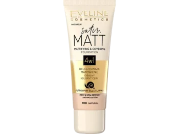 Eveline Cosmetics Satin Matt podkład matujący 4 w 1