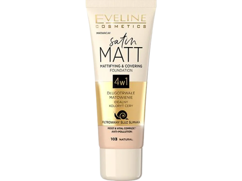 Eveline Cosmetics Satin Matt podkład matujący 4 w 1