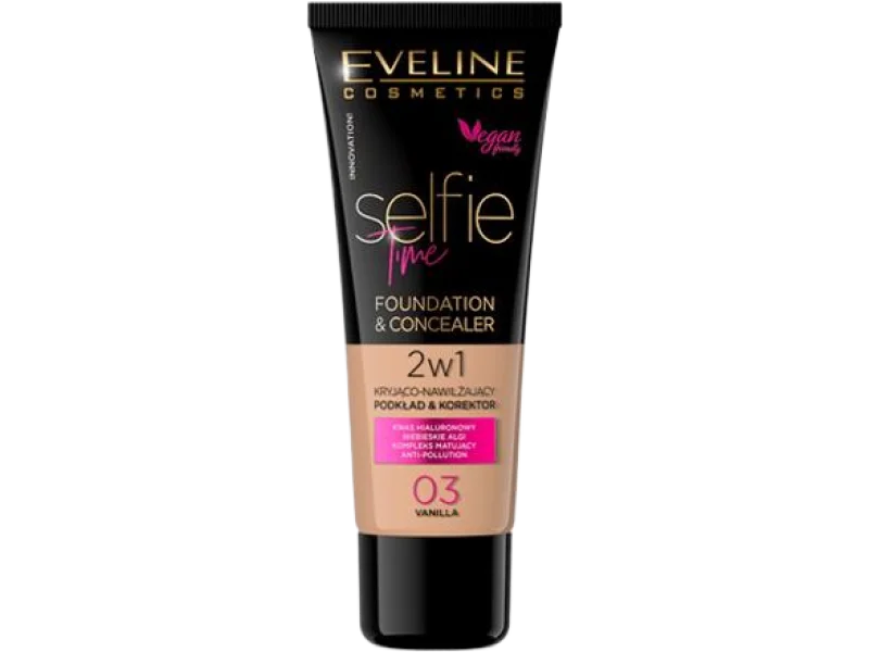 Eveline Cosmetics Selfie Time, 03 vanilla, podkład