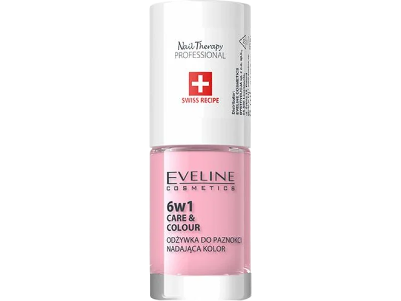 Eveline Cosmetics Skoncentrowana odżywka do paznokci 6w1 nadająca kolor Shimmer Pink