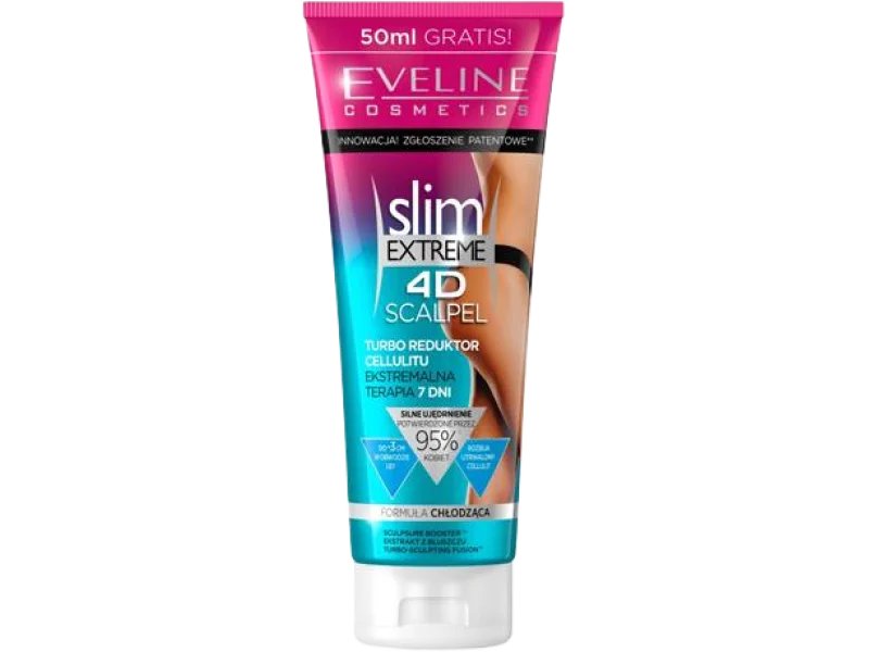 Eveline Cosmetics Slim Extreme 4D Scalpel potrójnie skoncentrowany turbo reduktor cellulitu, balsam
