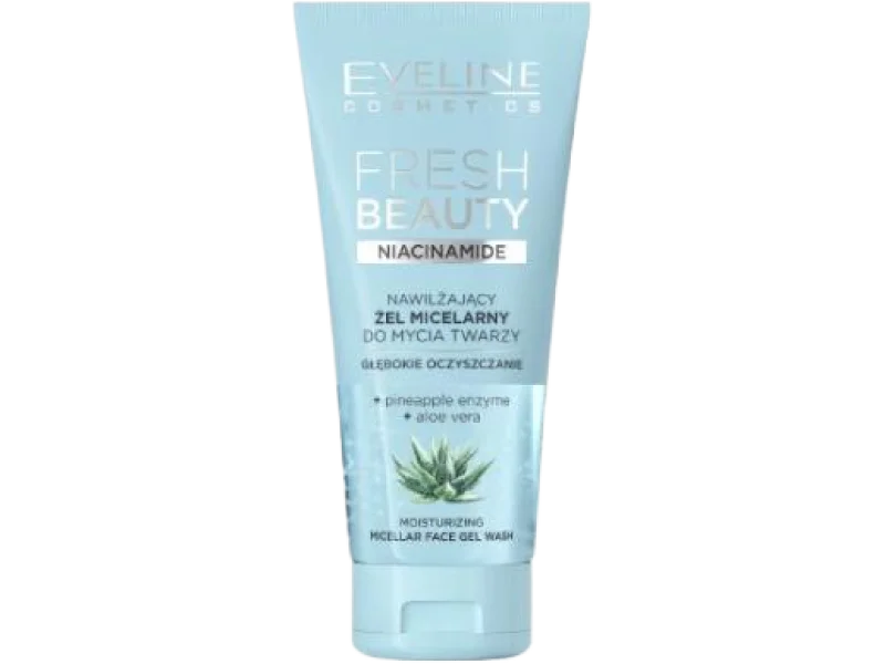 Eveline Fresh Beauty nawilżający żel micelarny do mycia twarzy z niacynamidem