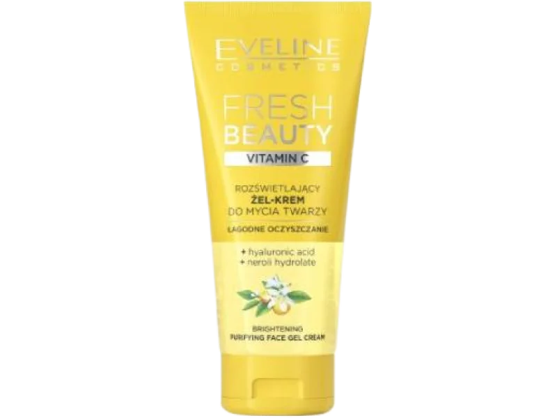 Eveline Fresh Beauty rozświetlający żel krem do mycia twarzy witamina C