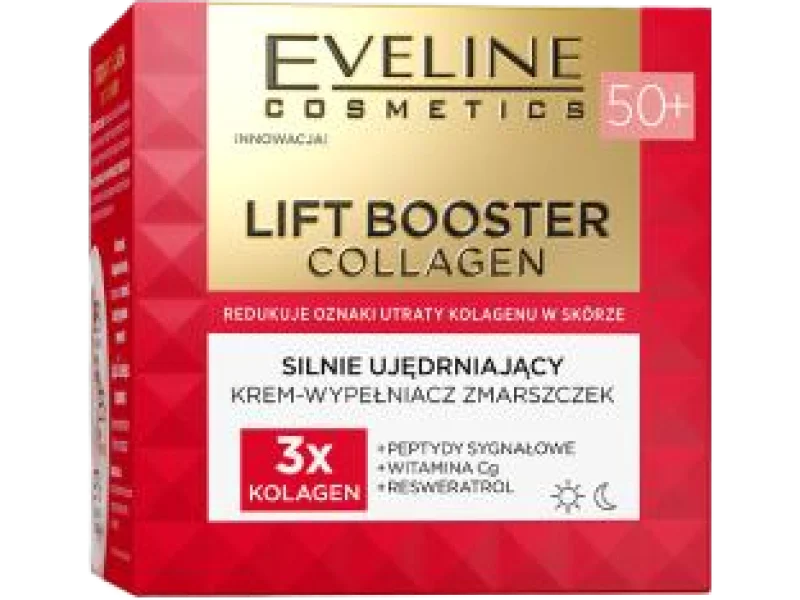 Eveline Lift booster collagen silnie ujędrniający krem-wypełniacz zmarszczek 50+