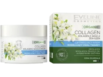 EVELINE Organic Collagen liftingujący krem modelujący owal twarzy