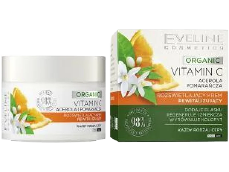 EVELINE Organic Vitamin C rozświetlający rewitalizujący, krem