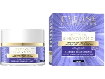 Zdjęcie produktu Eveline Retinol Niacynamid ultrabogaty krem głęboko regenerujący na noc 70+