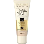 Eveline Satin Matt matująco-kryjący podkład do twarzy, nr 104 beige