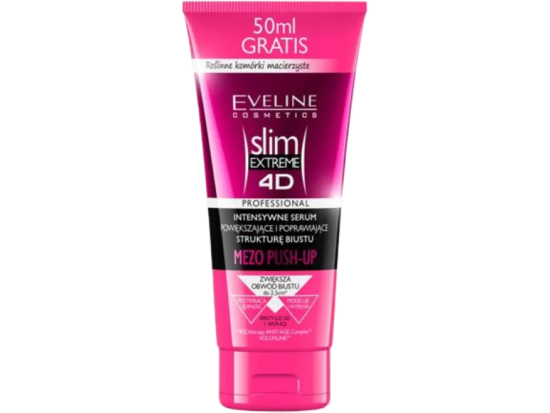 EVELINE SLIM EXTREME 4D intensywne serum powiększające i poprawiające strukturę biustu Mezo Push-Up