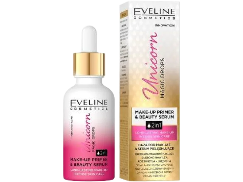 EVELINE Unicorn Magic Drops pielęgnująca baza pod makijaż, serum