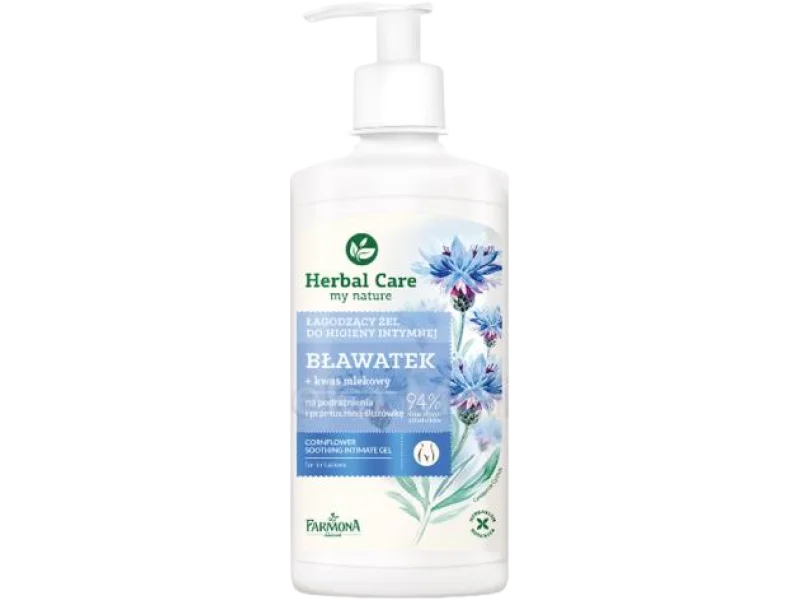 FARMONA HERBAL CARE łagodzący żel do higieny intymnej z bławatkiem