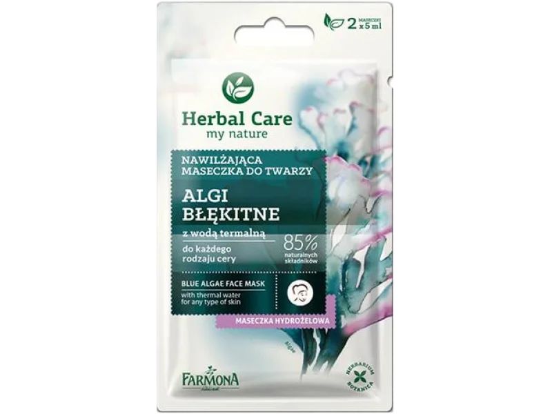 FARMONA HERBAL CARE nawilżająca maseczka z błękitną algą, maska