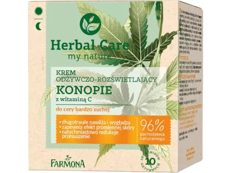 Farmona Herbal Care odżywczo-rozświetlający konopie z witaminą C, krem