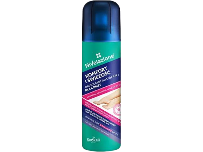 FARMONA NIVELAZIONE Dezodorant do stóp 4w1 dla kobiet, spray