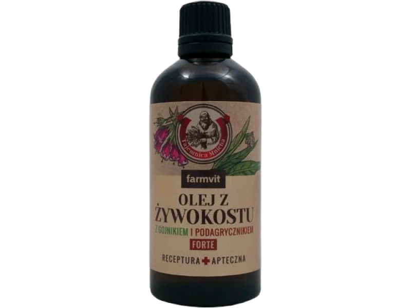 FARMVIT Olej z żywokostu z gojnikiem i podagrycznikiem forte