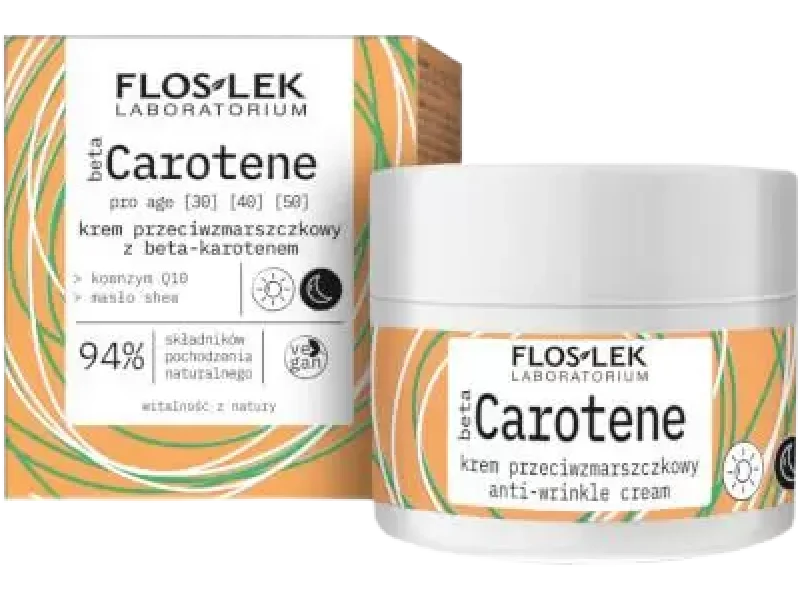 Flos-Lek betaCarotene Pro Age, przeciwzmarszczkowy z beta-karotenem, krem