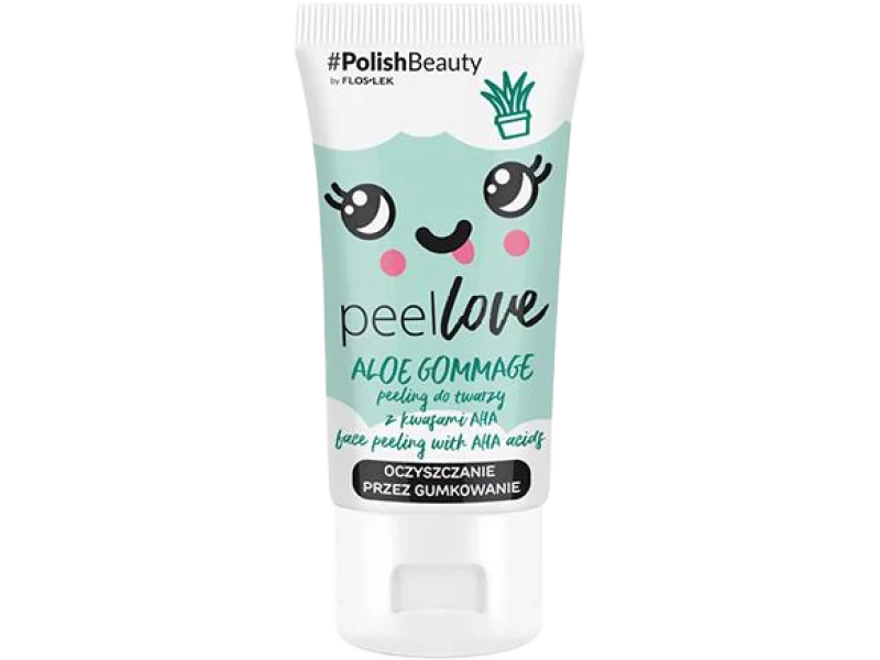Flos-Lek Peellove Aloe Gommage peeling do twarzy z kwasami AHA, żel