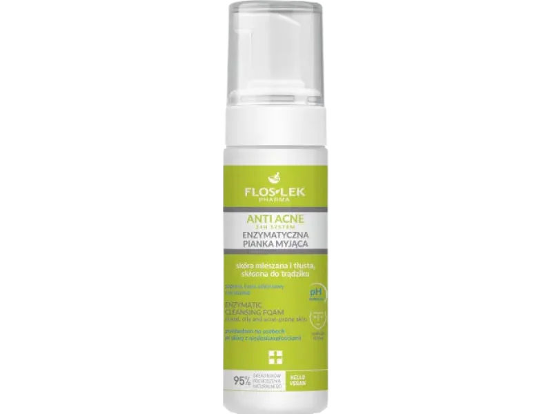 Floslek Anti Acne 24h System enzymatyczna pianka myjąca