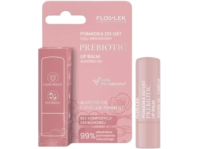 Floslek Prebiotic Lip Care prebiotyczna pomadka do ust olej migdałowy