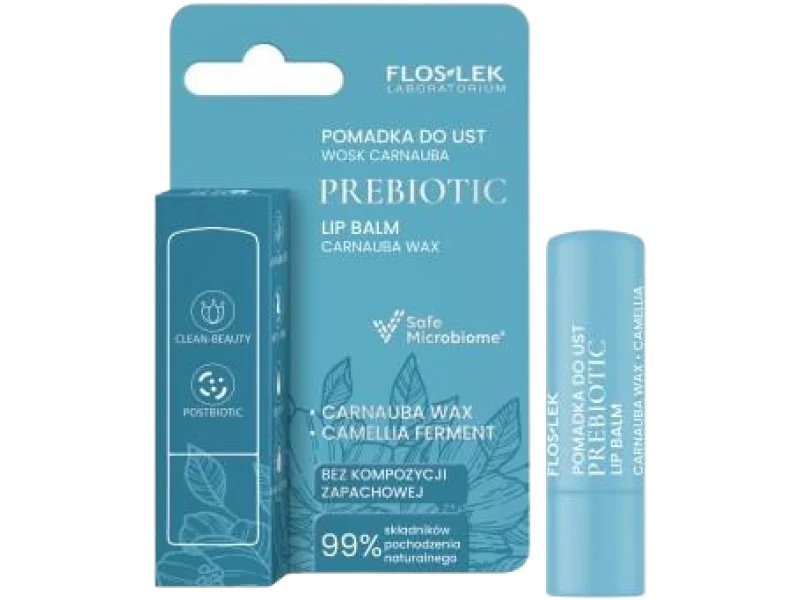 Floslek Prebiotic Lip Care prebiotyczna wosk carnauba, pomadka