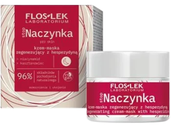 Floslek Stop Naczynka, krem-maska regenerujący z hesperydyną na noc