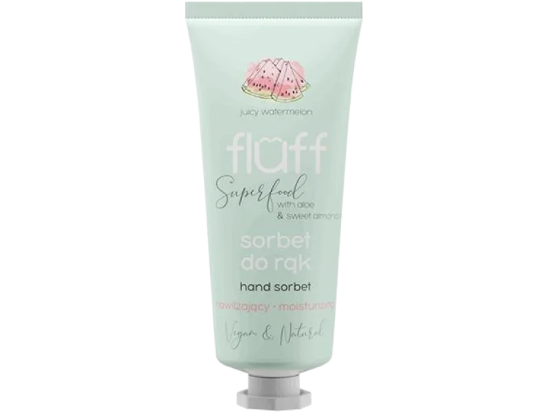 Fluff nawilżający sorbet do rąk, smak soczysty arbuz, krem