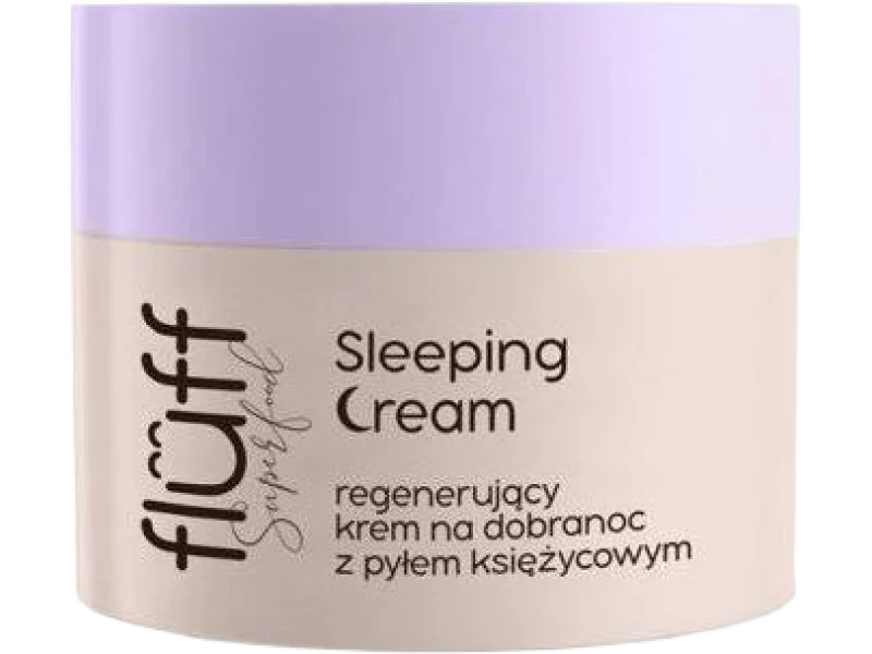 Fluff Superfood Sleeping Cream regenerujący na dobranoc z pyłem księżycowym, krem