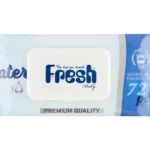 Fresh Baby nawilżane z klipsem niebieskie, chusteczki