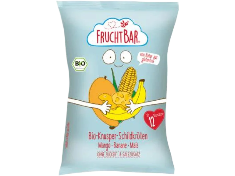 FRUCHTBAR ekologiczne chrupki kukurydziane mango-bananowe