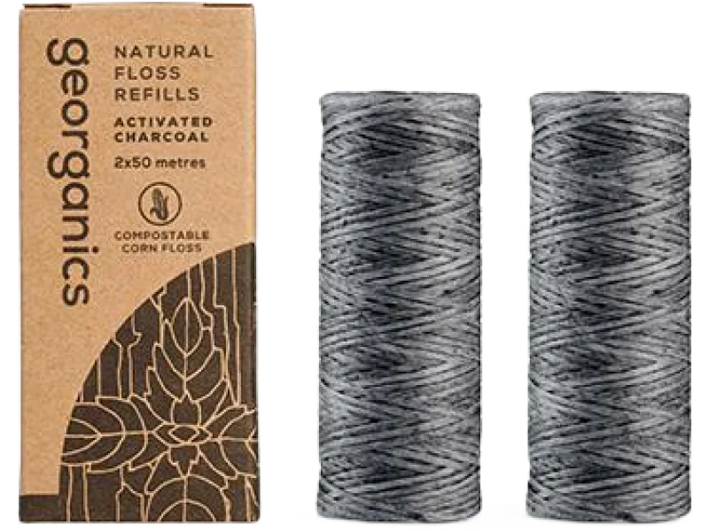 Georganics naturalna nić dentystyczna z węglem refill