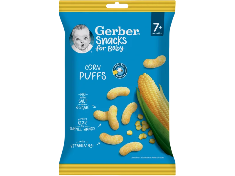 Gerber chrupeczki kukurydziane po 7 miesiącu, chrupki