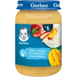 Gerber deser jabłka mango i brzoskwinie z twarożkiem dla niemowląt po 6 miesiącu
