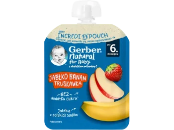 Zdjęcie produktu Gerber Deserek jabłko banan truskawka dla niemowląt po 6. miesiącu