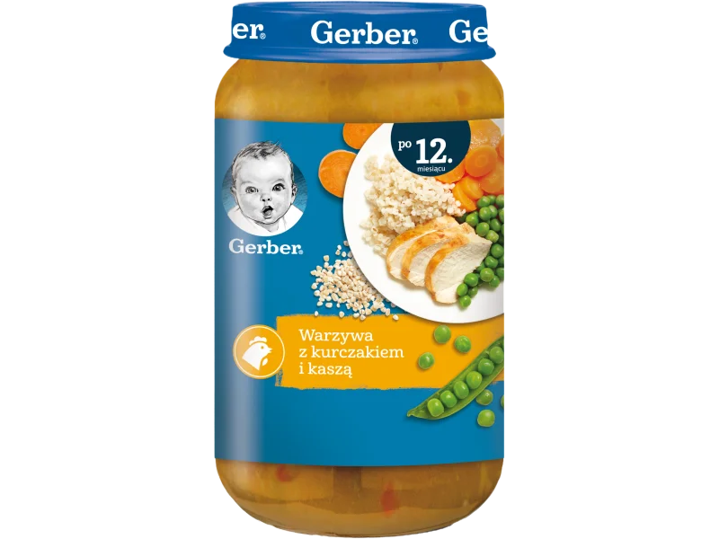 GERBER JUNIOR obiadek warzywa z kurczakiem i kaszą