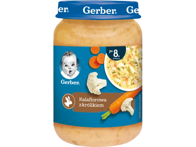 GERBER Kalafiorowa z królikiem, obiadek