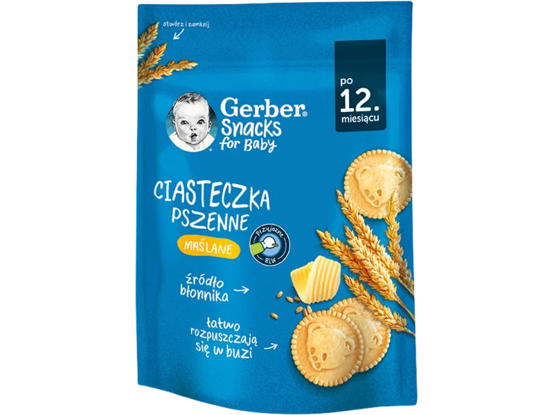 Gerber, maślane, po 12 miesiącu, ciasteczka