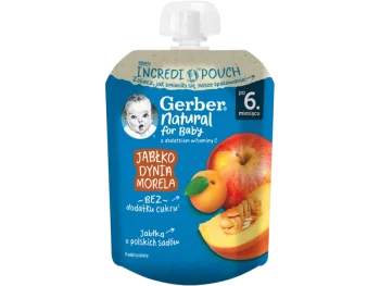 Zdjęcie produktu Gerber Natural For Baby deserek jabłko dynia morela po 6. miesiącu, mus