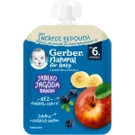 Gerber Natural For Baby deserek jabłko-jagoda-banan po 6. miesiącu, mus