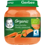 GERBER ORGANIC Marchewka słodki ziemniak po 4 miesiącu, puree