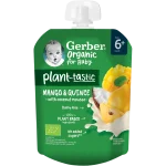 Gerber Organic Plant-tastic deserek mango i pigwa z musem kokosowym po 6. miesiącu