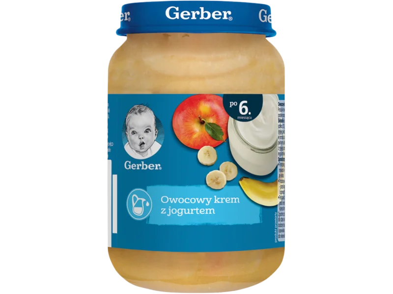 Gerber owocowy krem z jogurtem po 6. miesiącu, deser